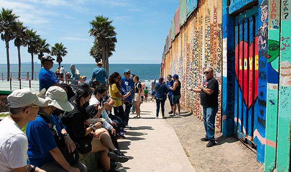 UCLA Labor Center brings together 60 labor leaders for San Diego-Tijuana border tour